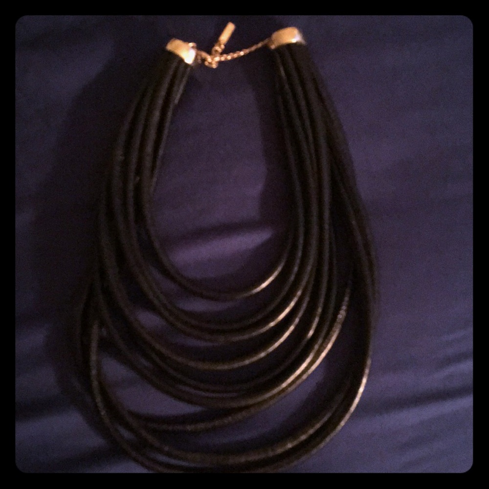 Leather Layered Necklace